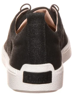 Leder-Sneakers in Schwarz><noscript><img width=