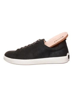 Leder-Sneakers in Schwarz><noscript><img width=