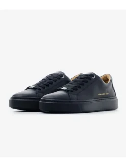 Leder-Sneakers in Schwarz><noscript><img width=