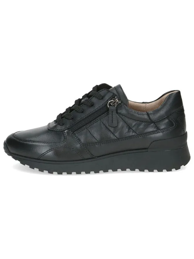 Leder-Sneakers in Schwarz>Caprice Clearance