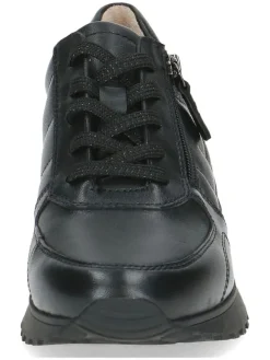 Leder-Sneakers in Schwarz><noscript><img width=
