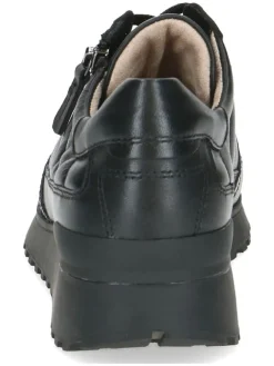 Leder-Sneakers in Schwarz><noscript><img width=