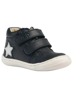 Leder-Sneakers in Schwarz>Rap New