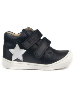 Leder-Sneakers in Schwarz>Rap New