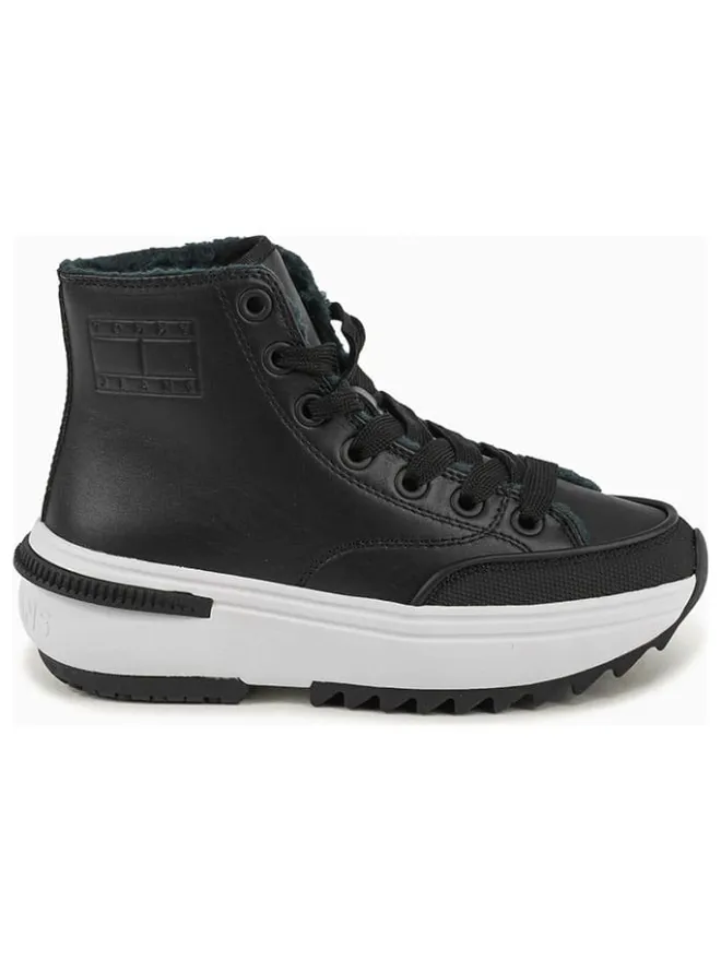 Leder-Sneakers in Schwarz>Tommy Hilfiger Shoes Online