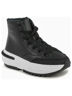 Leder-Sneakers in Schwarz>Tommy Hilfiger Shoes Online