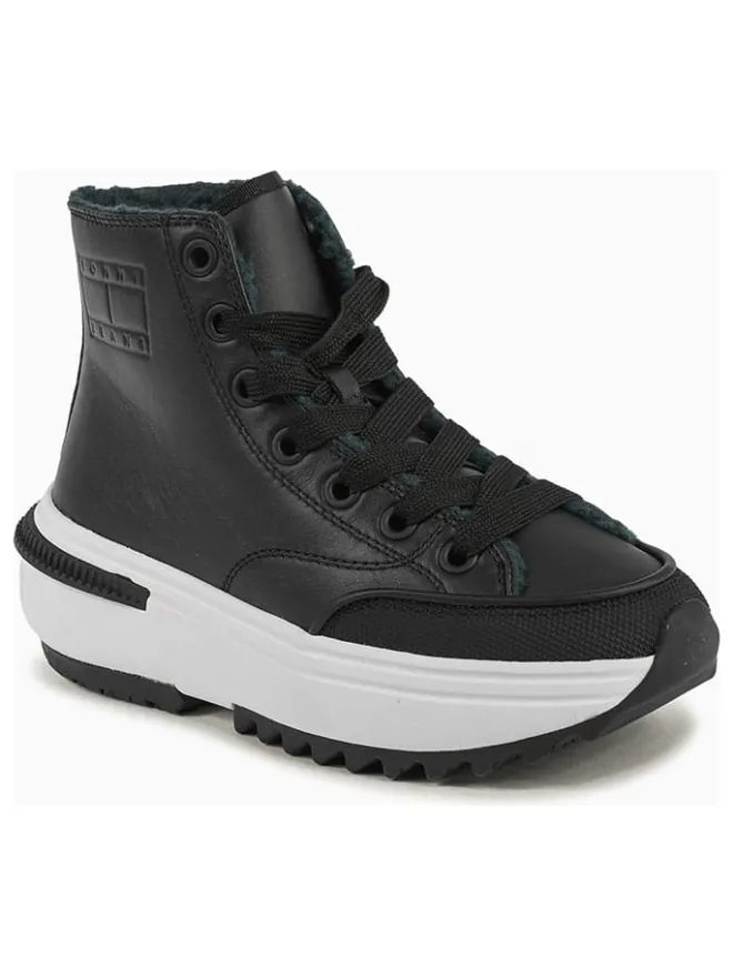 Leder-Sneakers in Schwarz>Tommy Hilfiger Shoes Online