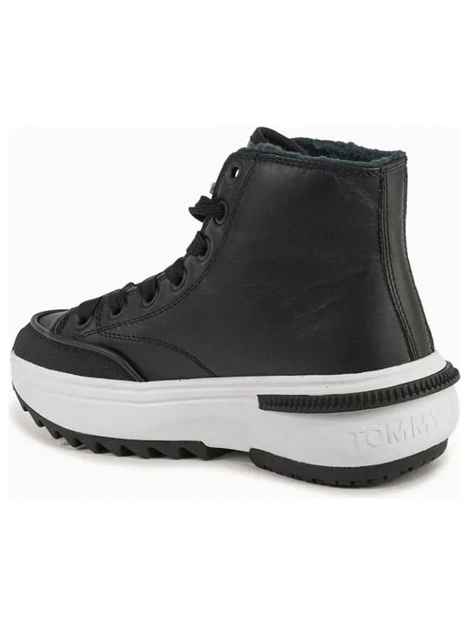 Leder-Sneakers in Schwarz>Tommy Hilfiger Shoes Online