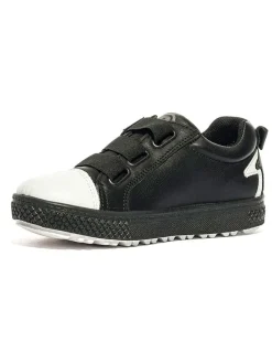 Leder-Sneakers in Schwarz><noscript><img width=
