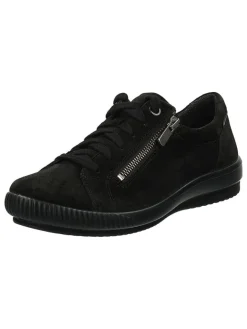 Legero Schnürschuhe^Leder-Sneakers in Schwarz