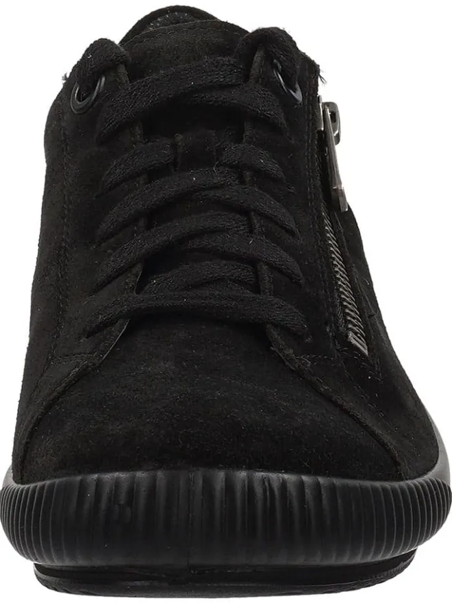 Legero Schnürschuhe^Leder-Sneakers in Schwarz