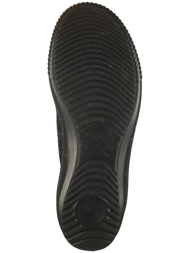 Legero Schnürschuhe^Leder-Sneakers in Schwarz