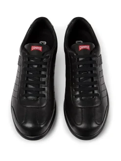 Leder-Sneakers in Schwarz><noscript><img width=