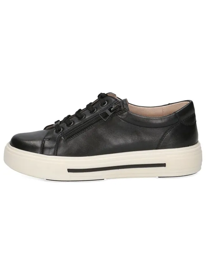Leder-Sneakers in Schwarz>Caprice Online