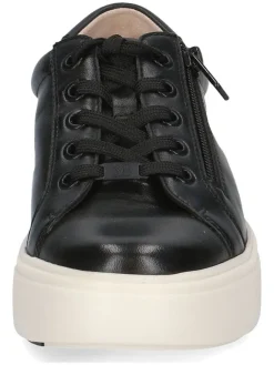 Leder-Sneakers in Schwarz><noscript><img width=