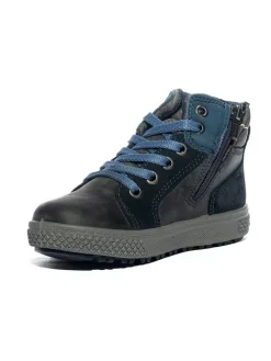 Leder-Sneakers in Schwarz><noscript><img width=