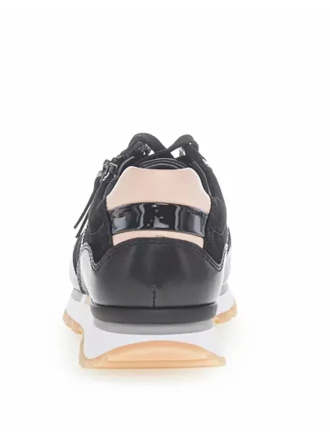 Leder-Sneakers in Schwarz>Gabor Clearance