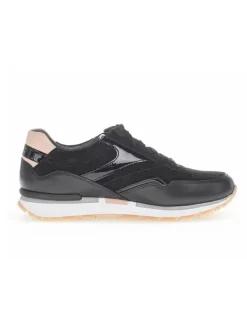 Leder-Sneakers in Schwarz><noscript><img width=