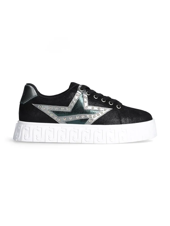 Leder-Sneakers in Schwarz>Liu Jo
