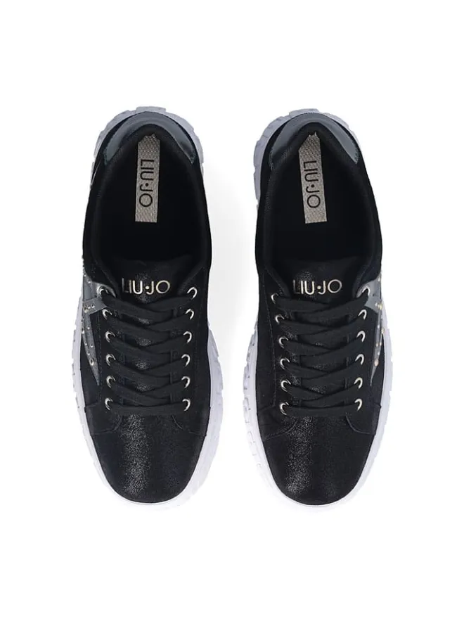 Leder-Sneakers in Schwarz>Liu Jo