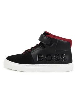 Hugo Boss Kids Sneakers·Sneakers High^Leder-Sneakers in Schwarz
