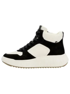 Leder-Sneakers in Schwarz/ Weiß><noscript><img width=