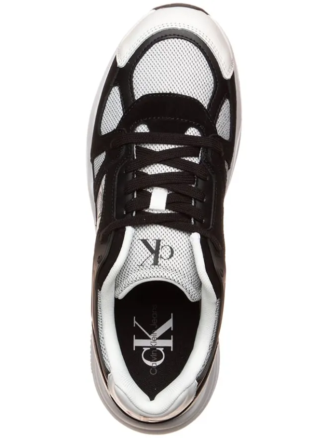 Calvin Klein Sneakers^Leder-Sneakers in Schwarz/ Weiß