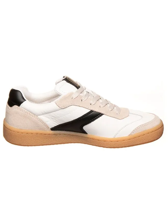 Marc O'Polo Shoes Sneakers^Leder-Sneakers in Schwarz/ Beige/ Weiß