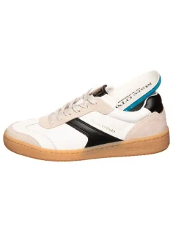 Marc O'Polo Shoes Sneakers^Leder-Sneakers in Schwarz/ Beige/ Weiß