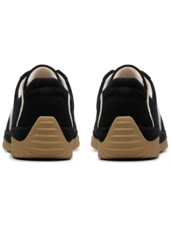 Clarks Sneakers^Leder-Sneakers in Schwarz/ Creme