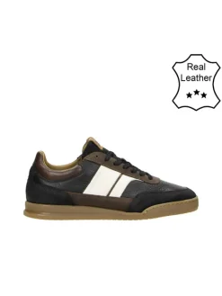 Leder-Sneakers in Schwarz/ Braun/ Weiß>Bullboxer Sale