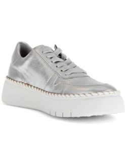 Leder-Sneakers in Silber>Gabor New
