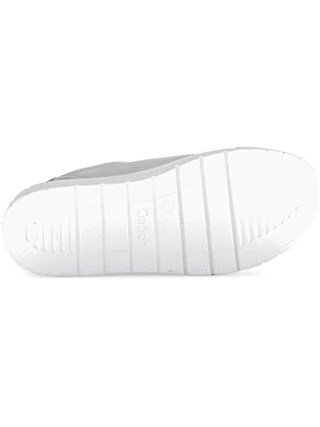 Leder-Sneakers in Silber>Gabor Best