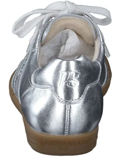 Leder-Sneakers in Silber><noscript><img width=