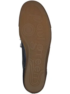 Leder-Sneakers in Silber><noscript><img width=