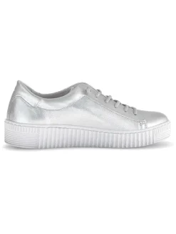 Gabor Sneakers^Leder-Sneakers in Silber