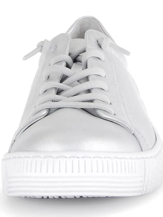 Gabor Sneakers^Leder-Sneakers in Silber