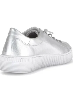 Gabor Sneakers^Leder-Sneakers in Silber