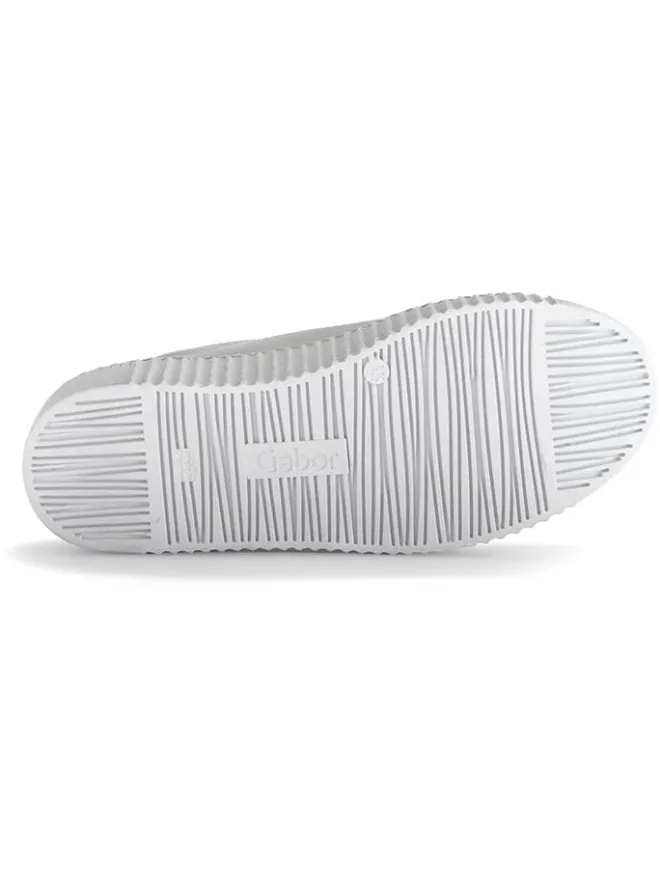 Gabor Sneakers^Leder-Sneakers in Silber