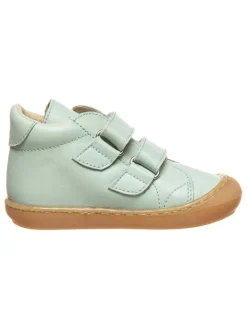 Leder-Sneakers in Türkis>kmins Online