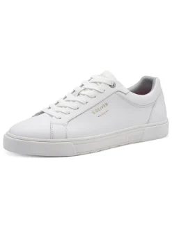 s.Oliver Sneakers^Leder-Sneakers in Weiß