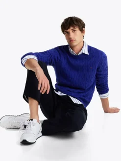 Leder-Sneakers in Weiß><noscript><img width=