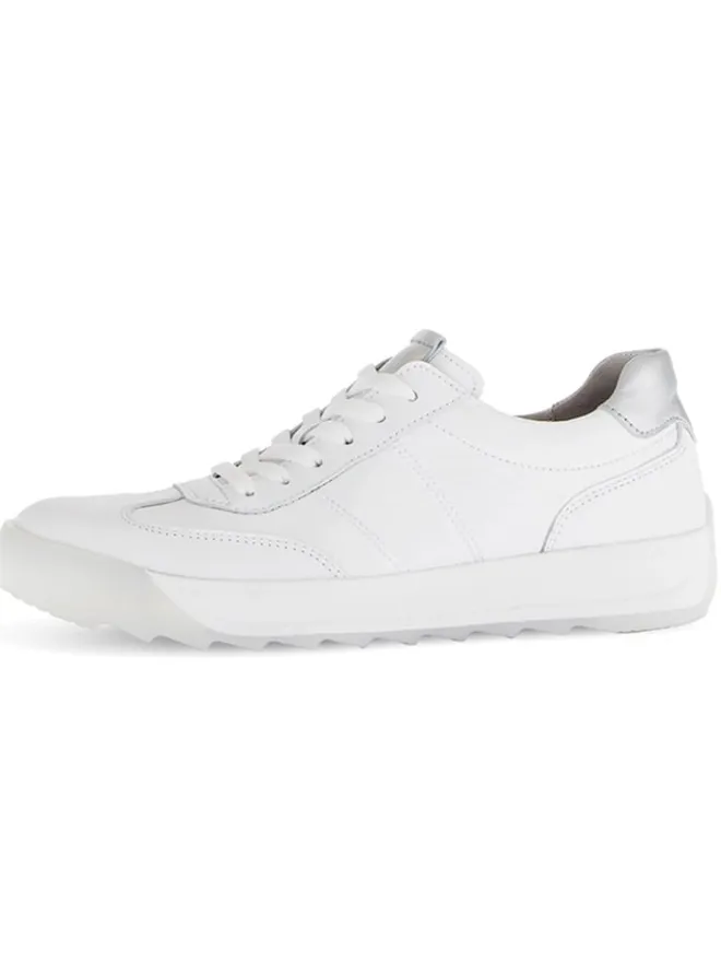 Leder-Sneakers in Weiß>Gabor Discount