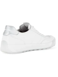 Leder-Sneakers in Weiß><noscript><img width=