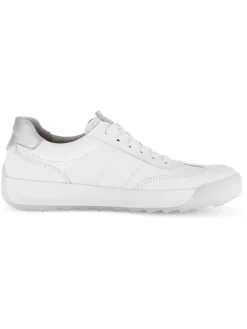 Leder-Sneakers in Weiß><noscript><img width=
