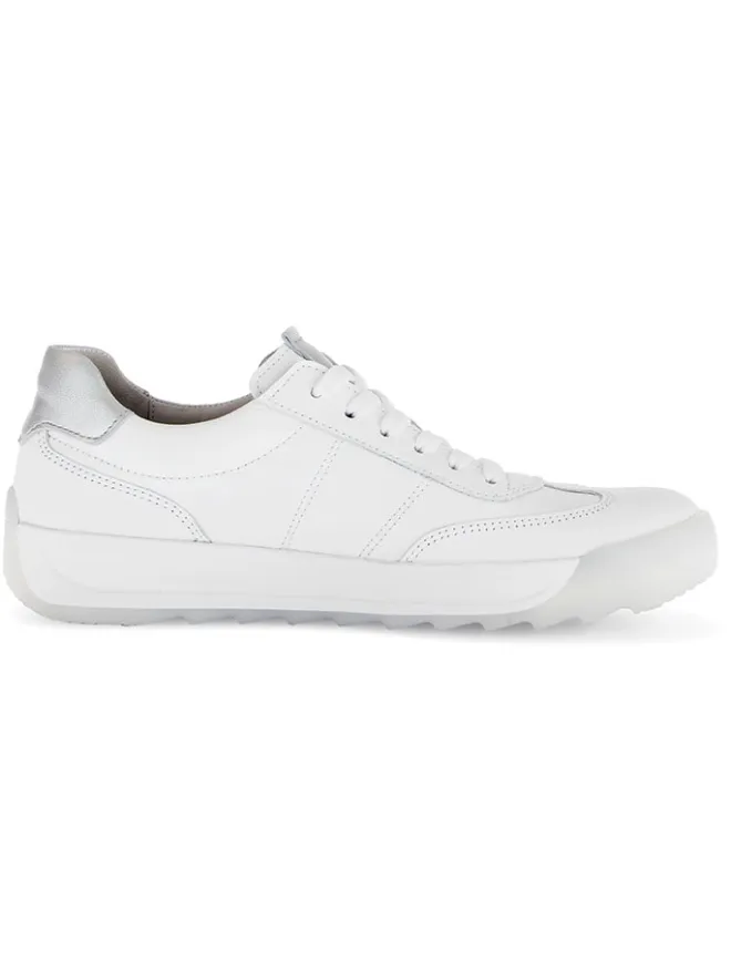 Leder-Sneakers in Weiß>Gabor Discount