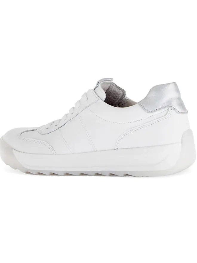Leder-Sneakers in Weiß>Gabor Discount