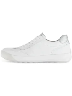 Leder-Sneakers in Weiß><noscript><img width=