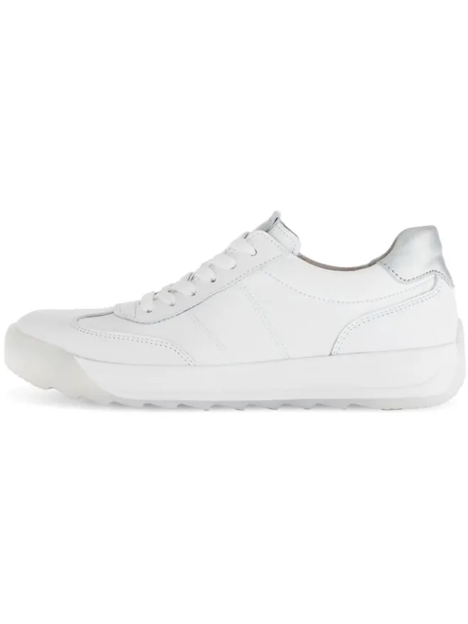 Leder-Sneakers in Weiß>Gabor Discount