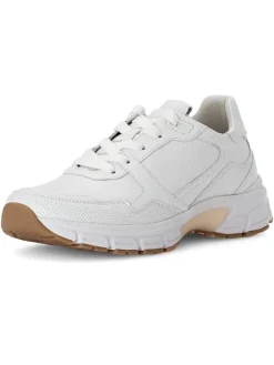 Leder-Sneakers in Weiß>Gabor